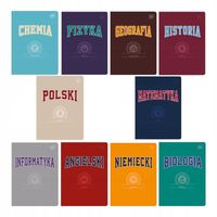 Zestaw zeszyty szkolne tematyczne + okładki 10 szt. INTERDRUK Hybrid