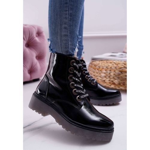 Botki Damskie Płaski Obcas Glany r.38 na Arena.pl