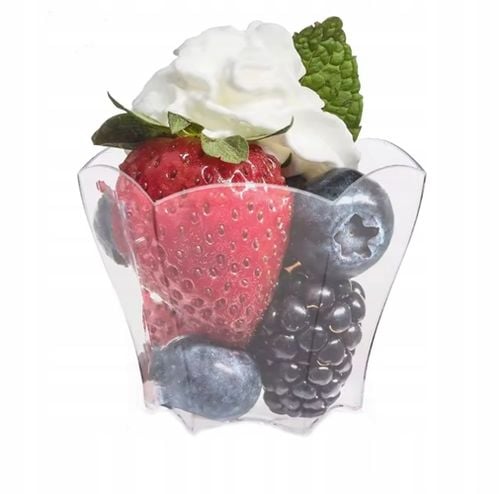 POJEMNIKI PUCHARKI NA DESER PRZEKĄSKI MONOPORCJE SŁODKI STÓŁ 77ML 50SZT na Arena.pl