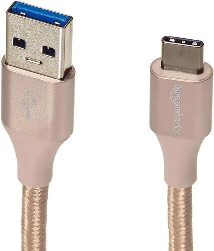 Kabel USB Typ C 3.1 Ładowarka Nylonowy 0,9m Złoty na Arena.pl