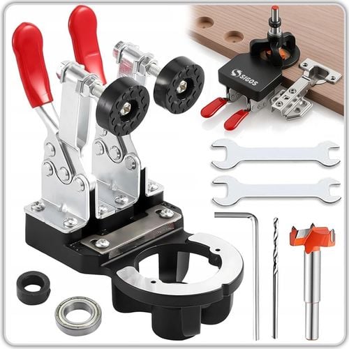 SZABLON DO WIERCENIA OTWORÓW POD ZAWIAS FREZ DO PUSZEK ZNACZNIK na Arena.pl