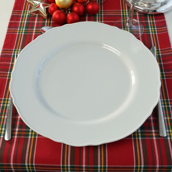 Bieżnik CZERWONA KRATA na stół Czerwony Boże Narodzenie PolDesign zdjęcie 2