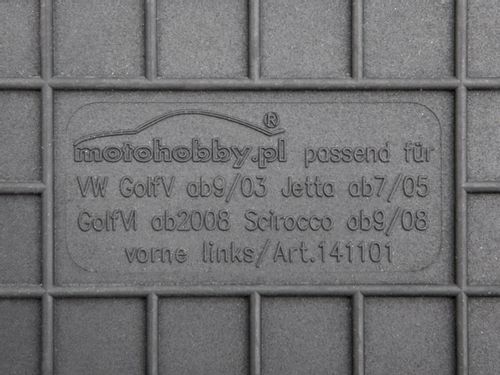 VW Volkswagen Golf Plus DYWANIKI GUMOWE + STOPERY na Arena.pl