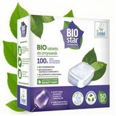 100% NATURALNE sodowe BIO EKOLOGICZNE tabletki do zmywarek BIO-star 50szt.