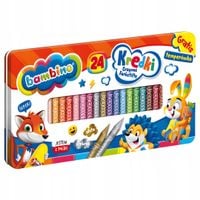 kredki bambino świecowe 24 kol+temp.metalowe 9590