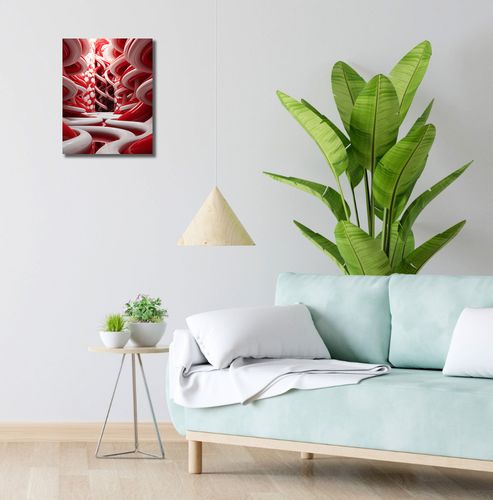 Obraz 30x40cm Czerwone Wiry na Arena.pl