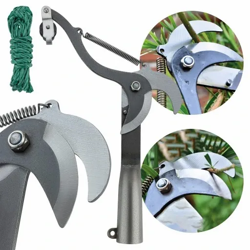 Sekator tyczkowy ŻYRAFA do gałęzi ze sznurkiem VERGIONIC na tyczkę zdjęcie 7