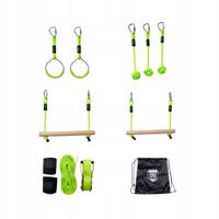 Park linowy do ogrodu Ninja 10 m - zielony