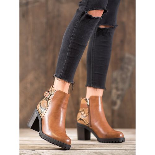 Botki Na Platformie Snake Print r.36 na Arena.pl