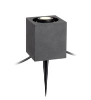 Metalowa lampa do ogrodu Garden kostka LED 3W czarna