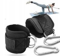 OPASKI TRENINGOWE NA KOSTKI +KARABIŃCZYKI do wyciągu ćwiczeń nóg MOCNY RZEP