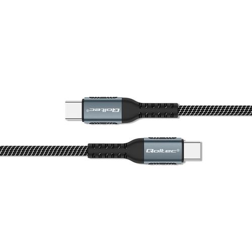 Qoltec Kabel USB 2.0 typ C USB 2.0 typ C 100W QC 3.0 PD 1.5m Czarny na Arena.pl