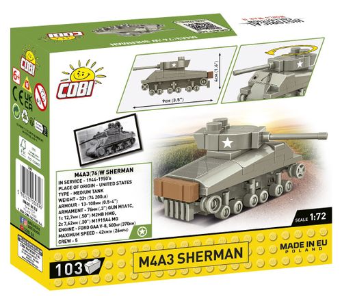 Klocki Historical Collection M4A3 Sherman na Arena.pl