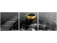 60 90CM OBRAZ 3 ELEM ŁÓDŹ KOŁO POMOSTU ŚCIENNY DRUK PŁÓTNO