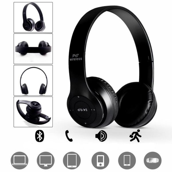 ND41_dS_54804 Słuchawki bluetooth P47 czarny zdjęcie 5
