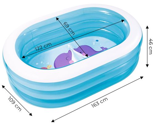 Basen dmuchany brodzik dla dzieci owalny 163x109x46 cm INTEX 57482 na Arena.pl