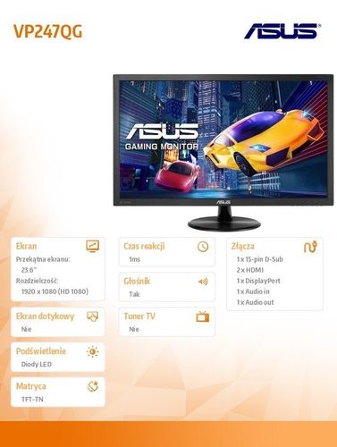 Asus 24' VP247QG na Arena.pl