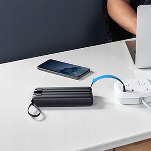 POWERBANK VEGER C20 BATERIA 20000mAh USB-C micro Lightning +wbudowany kabel na Arena.pl