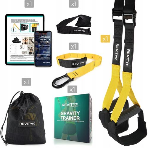 TAŚMY DO ĆWICZEŃ TRX CROSSFIT PASY TRENINGOWE Z AKCESORIAMI WYSOKA JAKOŚĆ na Arena.pl