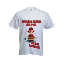 KOSZULKA T-SHIRT najlepszy STRAŻAK z imieniem