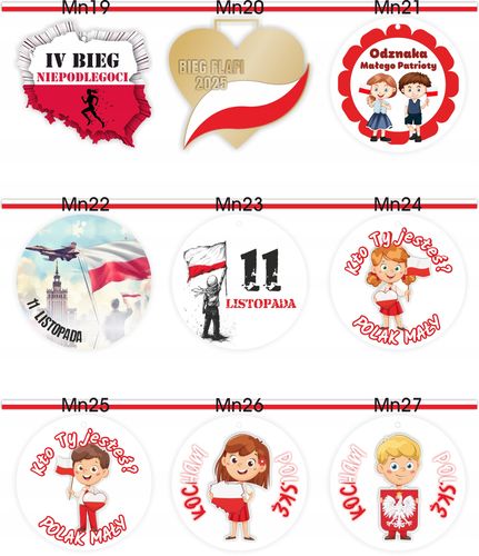 MEDAL PLEXI z TWOIM tekstem nadrukiem UV PATRIOTYCZNY kocham polskę na Arena.pl