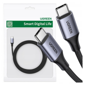 kabel ugreen us535 usb-c / usb-c pd 240w 5a 1m - szary