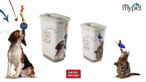 Pojemnik na karmę żwirek Rotho CODY 25l max.18kg na Arena.pl