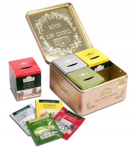 Zestaw Herbat w Puszce 40sz Elegancki Ahmad The Chest 40 kopert na Arena.pl