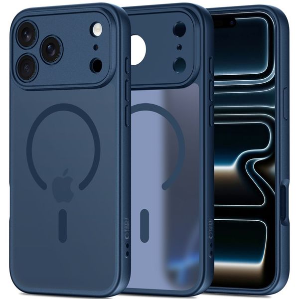tech-protect basicmag magsafe iphone 17 pro max matte deep blue zdjęcie 1