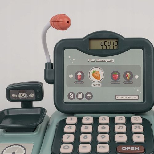 KASA FISKALNA SKLEPOWA INTERAKTYWNA SKANER WYŚWIETLACZ LCD DZWIĘK AKCESORIA na Arena.pl