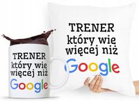 Zestaw Poduszka + Kubek Prezent Dla Trenera Z Nadrukiem Ze Zdjęciem