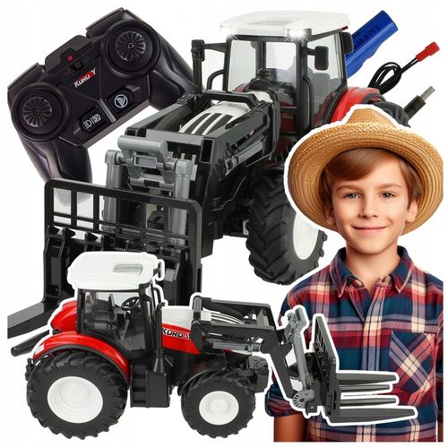 OGROMNY TRAKTOR ZDALNIE STEROWANY RC CIĄGNIK NA PILOT FARMA OŚWIETLENIE na Arena.pl