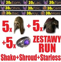 5x Zestaw Run Shako +Shroud +Starless Diablo 4 SEZON 8 Gold Belial