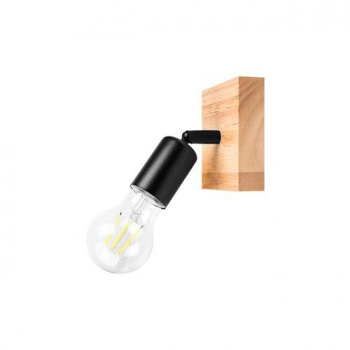 KINKIET EOS LED 50W STAL DREWNO CZARNY RAL9005 IP20 na Arena.pl