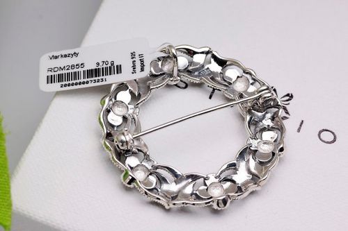 Srebrna broszka RDM2855 - Markazyty na Arena.pl