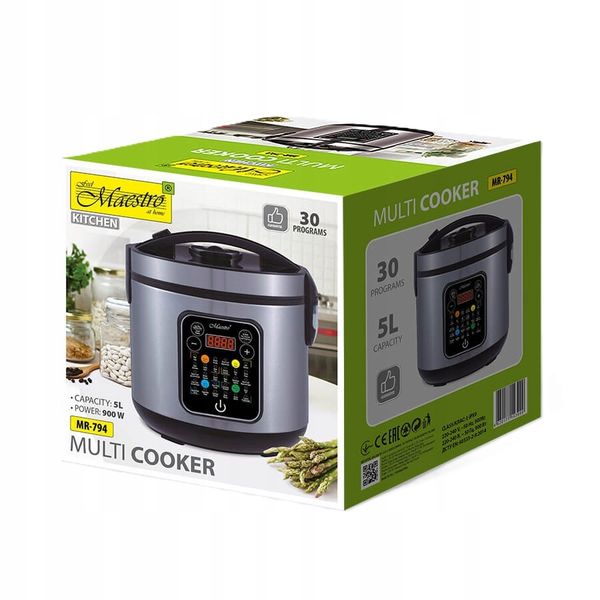Multicooker garnek elektryczny 30 programów MAESTRO MR-794 zdjęcie 2