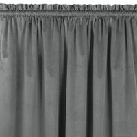 Zasłona VILA velvetowa z tunelem 530x270 grafitowa wzór 2 Homede