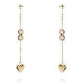 Kolczyki ze stali chirurgicznej pozłacane sztyfty KST2682