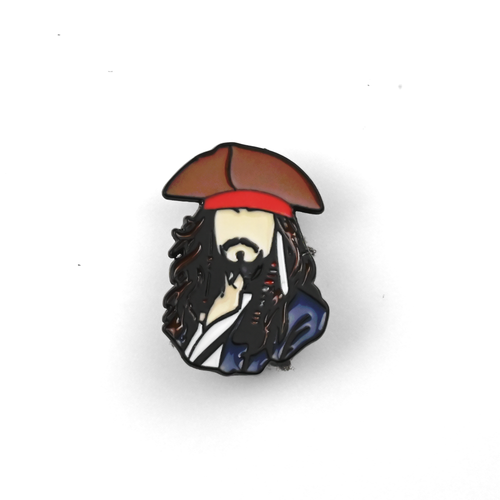 Jack Sparrow | 3 cm | Metal | Przypinka | Pirates of the Caribbean na Arena.pl