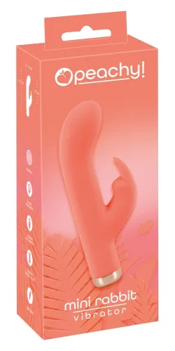 peachy mini rabbit vibrator model zakrzywiony pomarańczowy silikon 16,7 cm na Arena.pl