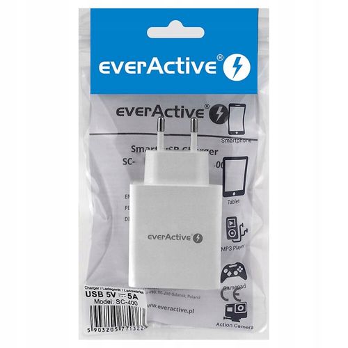 Ładowarka sieciowa everActive SC-400 4xUSB 5A na Arena.pl