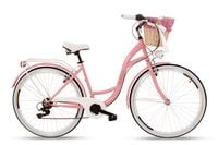 Damski Rower miejski Goetze 28 Mood 7b + kosz / Różowy