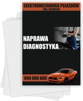 Ulotki A5 reklamowe firmowe 1000szt projekt w cenie NAPRAWA DIAGNOSTYKA
