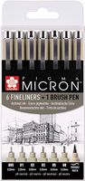 Zestaw Pigma Micron Black set 6+1 Sakura SA319