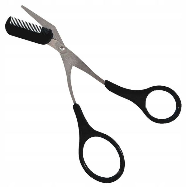 Nożyczki Do Stylizacji Regulacji Brwi z Grzebykiem zdjęcie 1