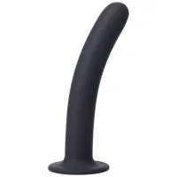 doc johnson harness black - uprząż z silikonowym elementem 18 cm