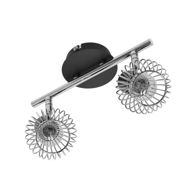 Oslo listwa 2x40W E14 czarny/chrom zdjęcie 11