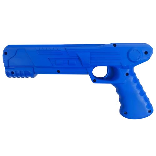 Samolot z pistoletem wyrzutnią styropianowy rzutka niebieski z kółkami na Arena.pl