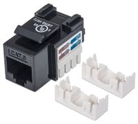 MODUŁ KEYSTONE RJ45 UTP CAT6 CZARNY