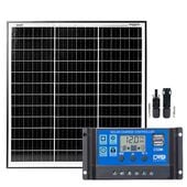 ZESTAW FOTOWOLTAICZNY 55W SOLARNY REGULATOR ŁADOWANIA PWM
